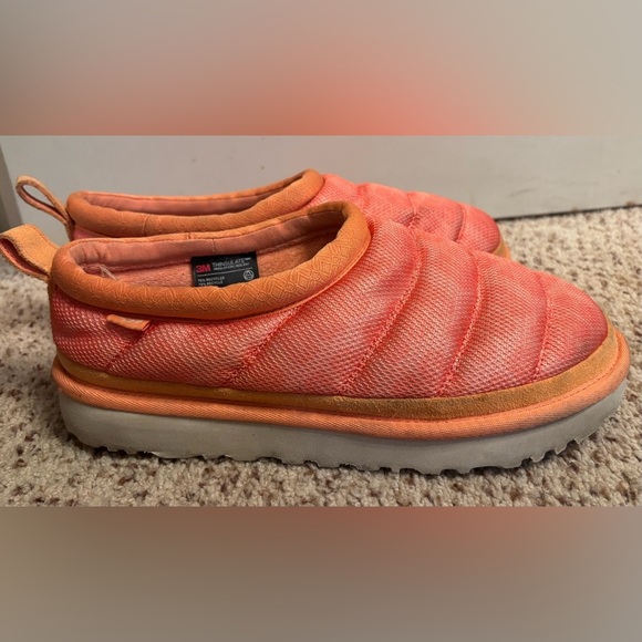 UGG Tasman LTA quilted puffer slippers in orange, 9 - Picture 6 of 10